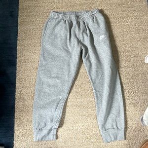 Gray Nike sweatpants